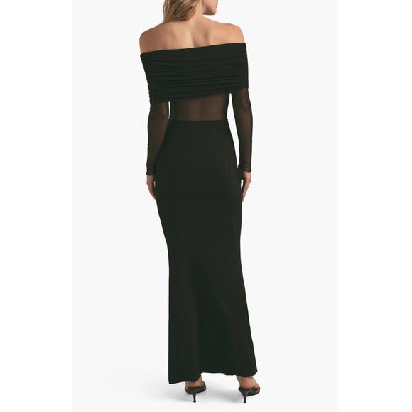 Favorite Daughter The New Era Off the Shoulder Long Sleeve Jersey Maxi Dress - Picture 2 of 7